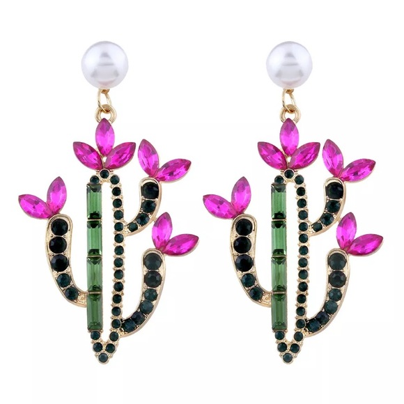 Dolls Kill Jewelry - New Dolls Kill Cactus Flower Earrings